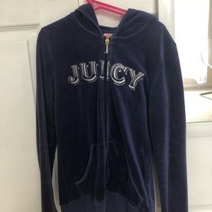 JUICY COUTURE BLUE LOGO JACKET KIDS SMALL